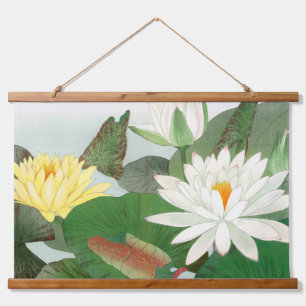 Nymphaea lotus, Japanse houtsnede, 1917 Hangend Wandkleed