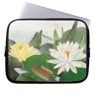 Nymphaea lotus, Japanse houtsnede, 1917 Laptop Sleeve