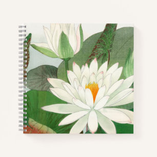 Nymphaea lotus, Japanse houtsnede, 1917 Notitieboek