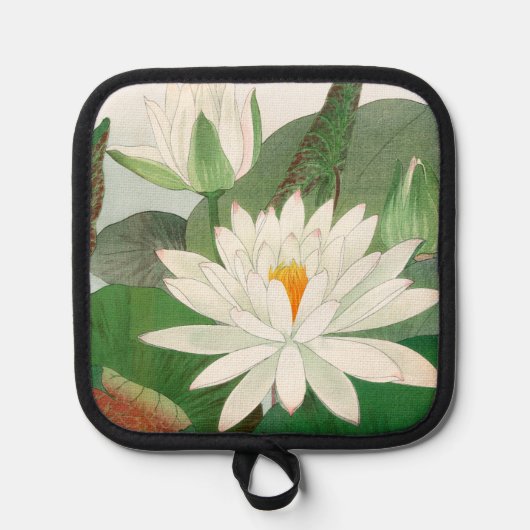 Nymphaea lotus, Japanse houtsnede, 1917 Pannenlap (Voorkant)