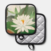 Nymphaea lotus, Japanse houtsnede, 1917 Pannenlap (Voorkant / Achterkant)