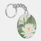 Nymphaea lotus, Japanse houtsnede, 1917 Sleutelhanger (Voorkant Links)