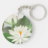 Nymphaea lotus, Japanse houtsnede, 1917 Sleutelhanger (Achterkant)