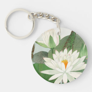 Nymphaea lotus, Japanse houtsnede, 1917 Sleutelhanger