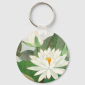 Nymphaea lotus, Japanse houtsnede, 1917 Sleutelhanger (Achterkant)