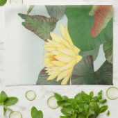 Nymphaea lotus, Japanse houtsnede, 1917 Theedoek (Gevouwen)