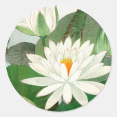 Nymphaea lotus ronde sticker (Voorkant)