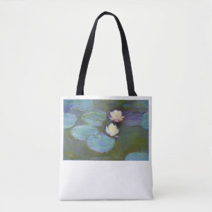 Nympheas (1897–1898) door Claude Monet. Tote Bag
