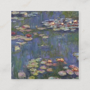 Nymphéas Claude Monet Vierkante Visitekaartje