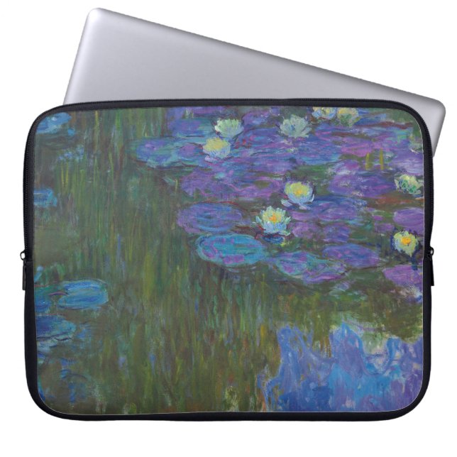 Nymphéas en fleur | 1914-17 laptop sleeve (Voorkant)