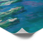 Nymphéas - Water Lilies van Claude Monet Poster (Hoek)