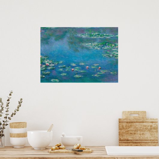 Nymphéas - Water Lilies van Claude Monet Poster (Keuken)