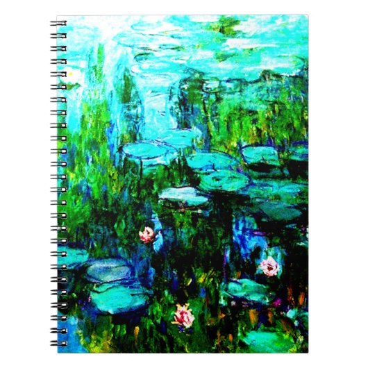 Nympheas Water Lillies Monet Foto Multomap Notitieboek (Voorkant)