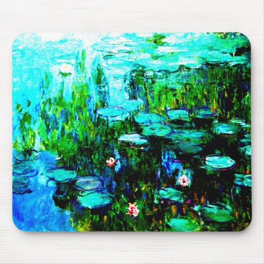 Nympheas Water Lillies Monet Mousepad Muismat (Voorkant)