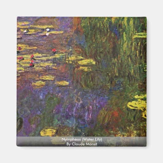 Nymphéas (Water Lily) van Claude Monet Magneet (Voorkant)