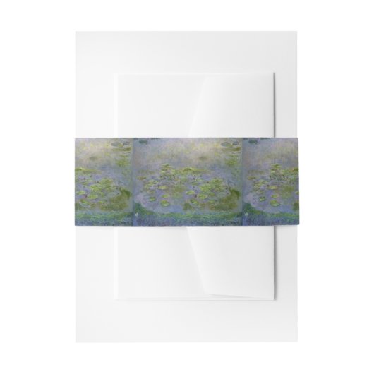 Nympheas (Waterlilies) Claude Monet Uitnodigingen Wikkel (Voorkant Voorbeeld)