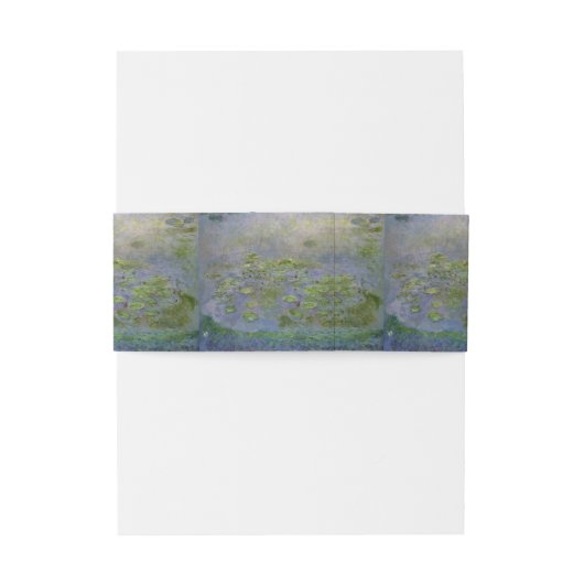 Nympheas (Waterlilies) Claude Monet Uitnodigingen Wikkel (Achterkant Voorbeeld)