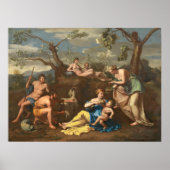Nymphen & Child Jupiter - Nicolas Poussin Fine Art Poster (Voorkant)