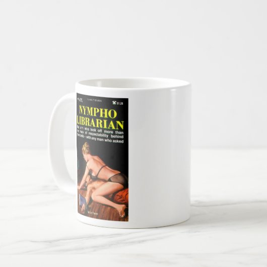 Nympho Librarian Koffiemok (Voorkant links)