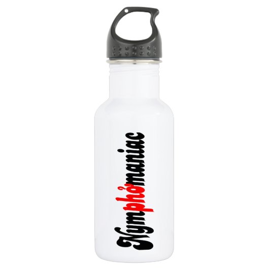 Nymphomane Waterfles (Voorkant)