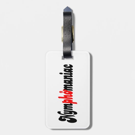 Nymphomaniac Bagagelabel (Achterkant verticaal)