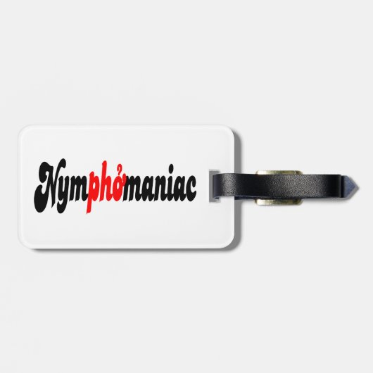 Nymphomaniac Bagagelabel (Achterkant horizontaal)