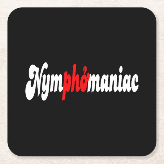 Nymphomaniac Kartonnen Onderzetters (Voorkant)