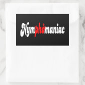 Nymphomaniac Rechthoekige Sticker (Tas)