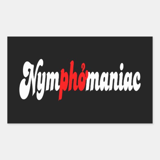 Nymphomaniac Rechthoekige Sticker (Voorkant)