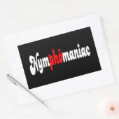Nymphomaniac Rechthoekige Sticker (Envelop)