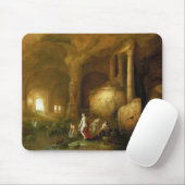 Nymphs Bathing by Classical Ruins Muismat (Met muis)