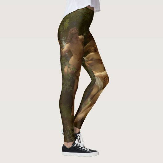 Nymphs en Satyr van William-Adolphe Bouguereau Leggings (Rechts)