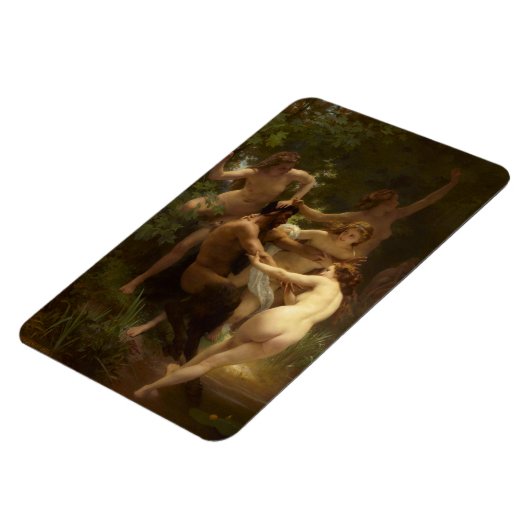 Nymphs en Satyr van William-Adolphe Bouguereau Magneet (Linkerzijde)