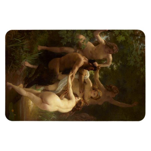 Nymphs en Satyr van William-Adolphe Bouguereau Magneet (Horizontaal)