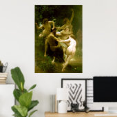Nymphs en Satyr van William Adolphe Bouguereau Poster (Thuiskantoor)