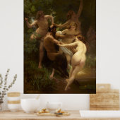 Nymphs en Satyr van William-Adolphe Bouguereau Poster (Keuken)