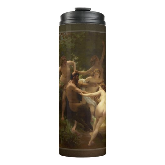 Nymphs en Satyr van William-Adolphe Bouguereau Thermosbeker (Voorkant)