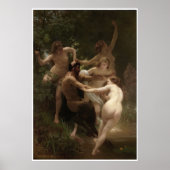 Nymphs en Satyr William-Adolphe Bouguereau Poster (Voorkant)