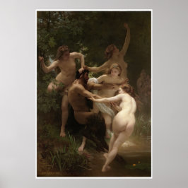 Nymphs en Satyr William-Adolphe Bouguereau Poster