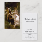 Nymphs en Satyr, William-Adolphe Bouguereau Visitekaartje (Voorkant / Achterkant)