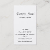 Nymphs en Satyr, William-Adolphe Bouguereau Visitekaartje (Achterkant)