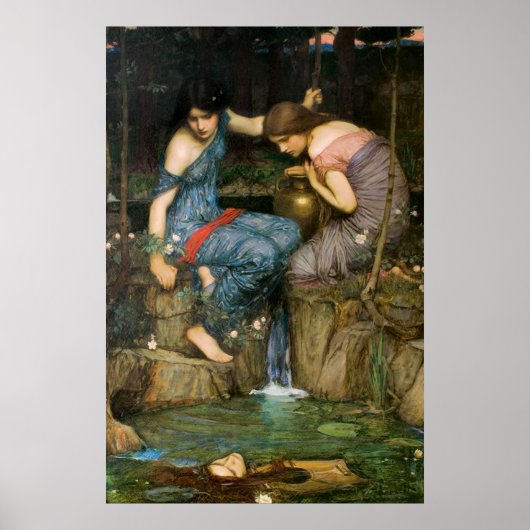 Nymphs Finding the Head of Orpheus - 1900 Poster (Voorkant)