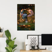 Nymphs Finding the Head of Orpheus by Waterhouse Poster (Thuiskantoor)