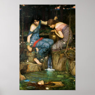Nymphs Finding the Head of Orpheus Poster