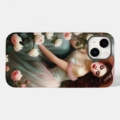 Nyra een Victoriaans vrouw Case-Mate iPhone Case (Achterkant (horizontaal))
