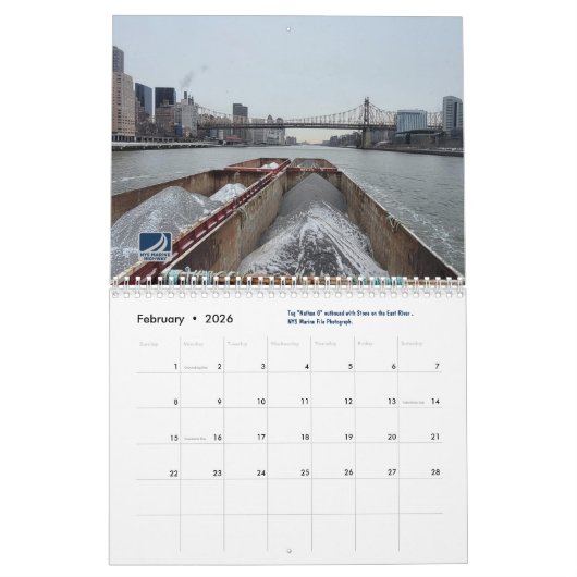 NYS Marine Highway - Tugs at Work 2025 Kalender (Feb 2026)