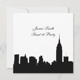 NYS Silhouet, ESB #1 BW Sweet 16 SQ Kaart