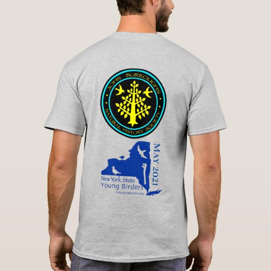 NYS Young Birders Club T-Shirt (Mannen) (Achterkant)