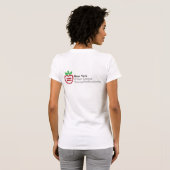 NYULYP Logo Dames Casual Scoop T-shirt (Achterkant volledig)