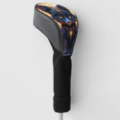 Nyx – Bewaker van het maanlicht. Golfheadcover (Schuin)